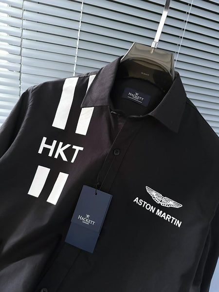Men Stylish Racing-Inspired Long Sleeve Shirt