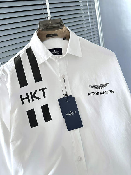 Men Stylish Racing-Inspired Long Sleeve Shirt