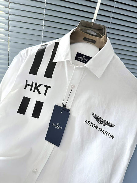 Men Stylish Racing-Inspired Long Sleeve Shirt
