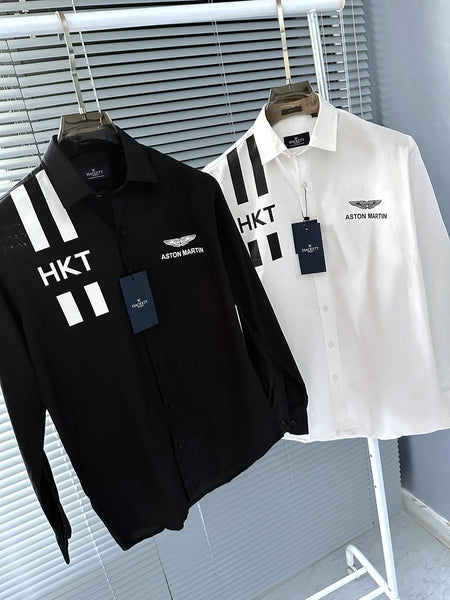 Men Stylish Racing-Inspired Long Sleeve Shirt