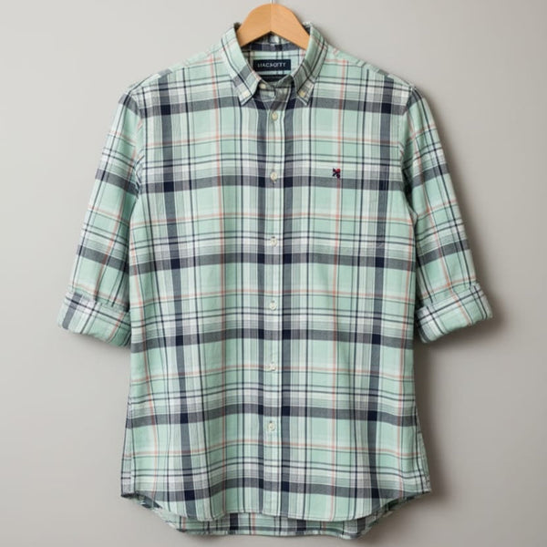 Men Classic Checkered Button-Down Shirt