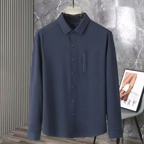Luxury Men's Long Sleeve Formal Shirt – Smart Slim Fit