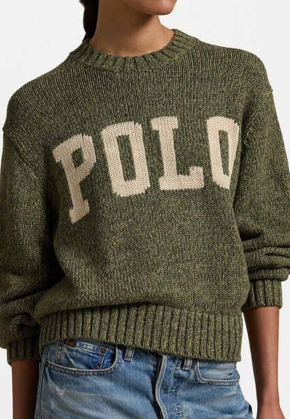 Women Olive Green Knitted Sweater