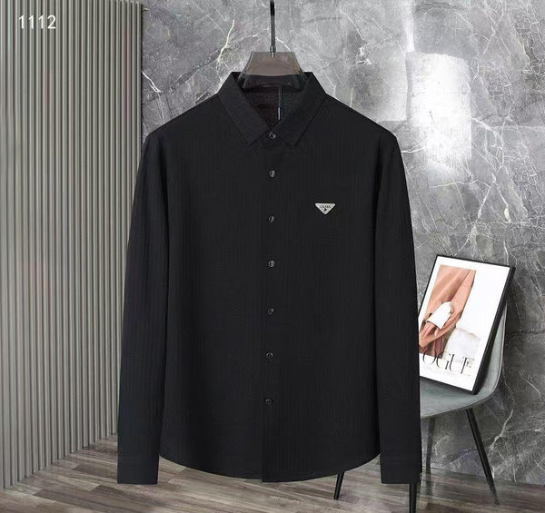 Men Premium Long Sleeve Textured Shirt – Modern Fit