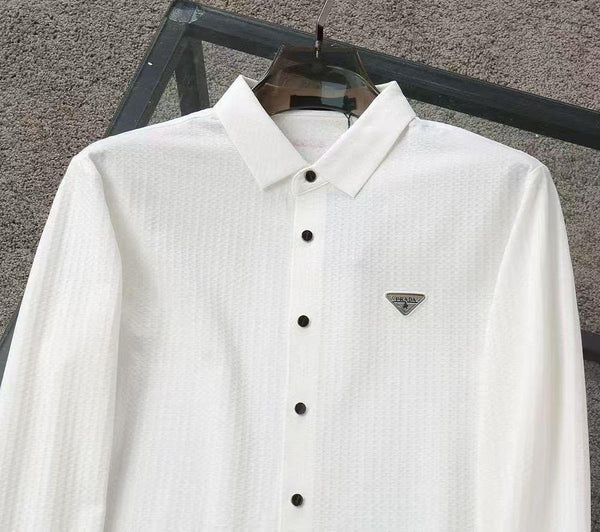 Men Premium Long Sleeve Textured Shirt – Modern Fit