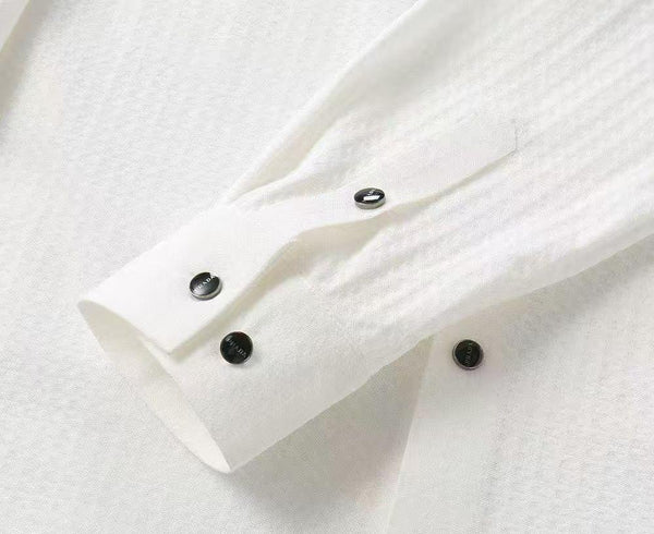 Men Premium Long Sleeve Textured Shirt – Modern Fit