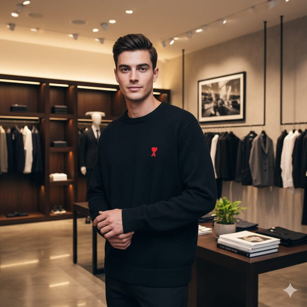 Luxury Imported Knit Sweater for Men