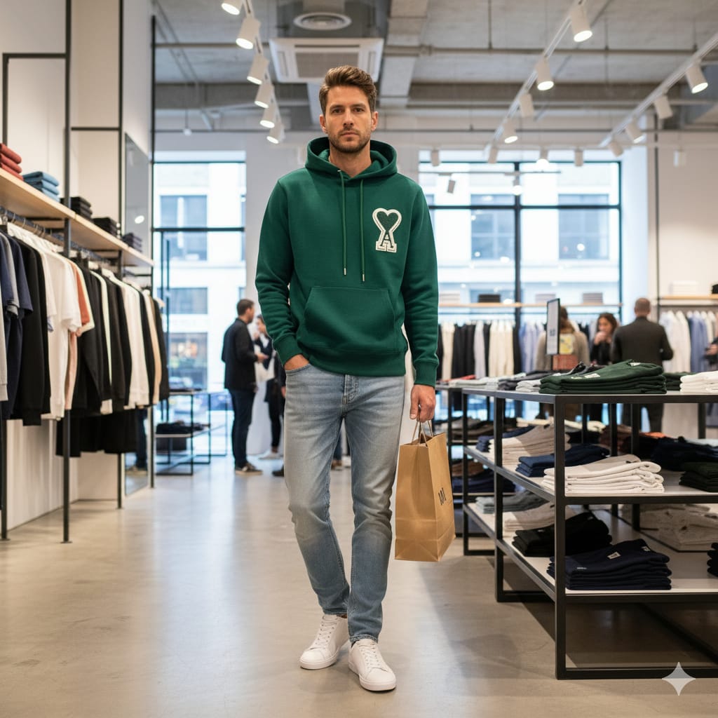 Luxury Imported Premium Green Hoodie – Soft, Stylish & Comfortable