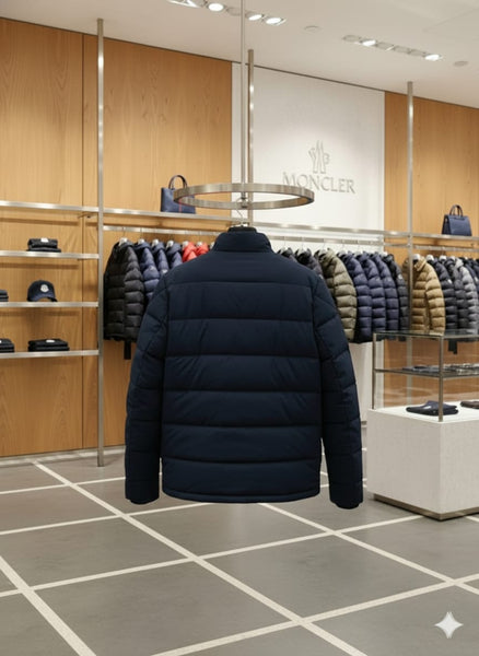 Men Premium Puffer Jacket - Navy Blue Winter Essential