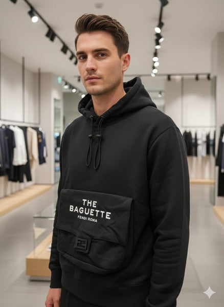 Stylish Hoodie with Crossbody Bag Design