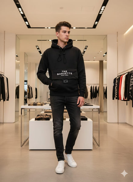 Stylish Hoodie with Crossbody Bag Design