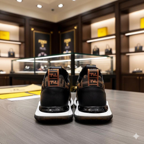 Premium Leather Running Sneakers