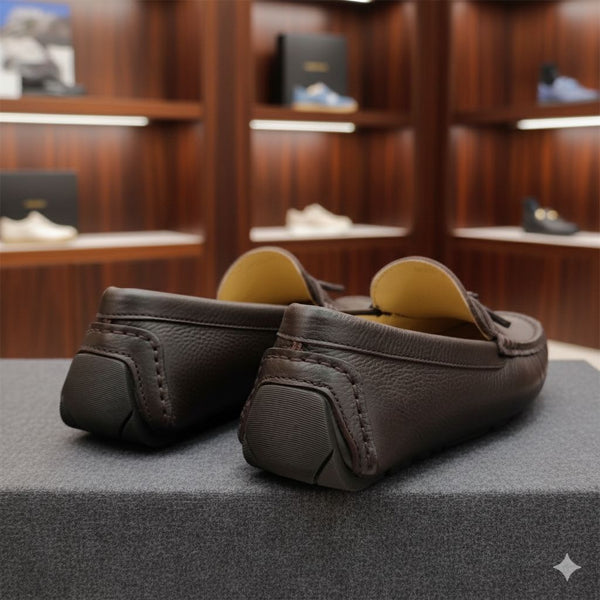 Luxury Leather Loafers - Brown