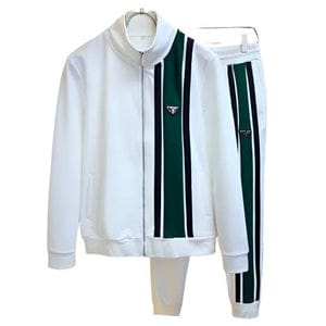 Premium White Tracksuit Set