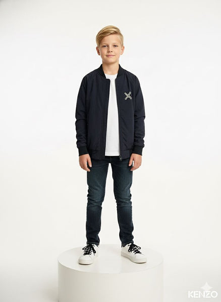 Kids' Embroidered Tiger Bomber Jackets Collection