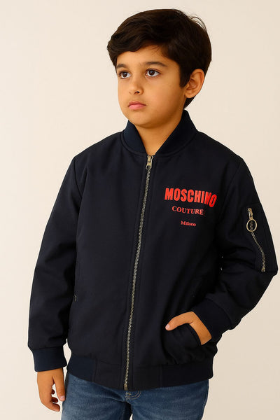 Premium Trendy Zip-Up Bomber with  Logo