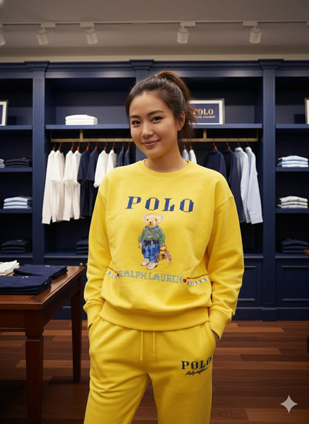 Premium Yellow Tracksuit Set For Women