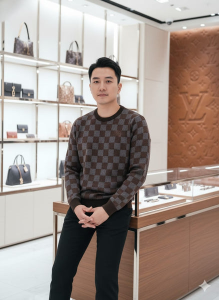 Men Premium Wool Crewneck Pullover