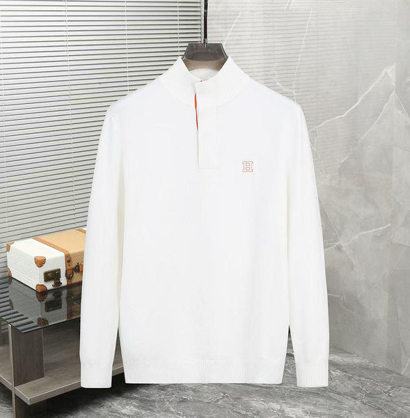 High-Neck Premium Knit Pullover
