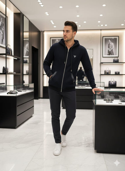 Premium  Zip-Up Hoodie – Minimal, Stylish & Luxury Feel