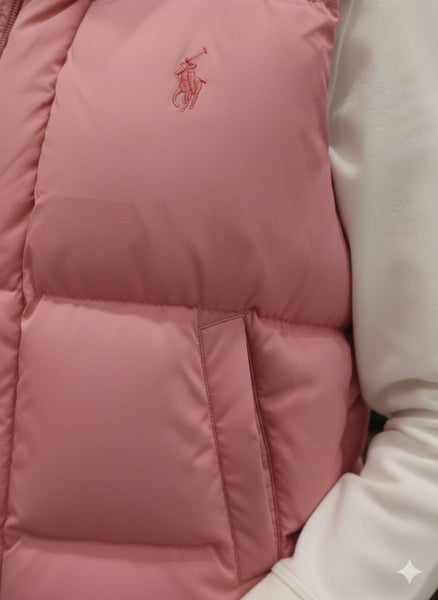 Pink Puffer Sleeveless Jacket Cozy, Lightweight & Stylish