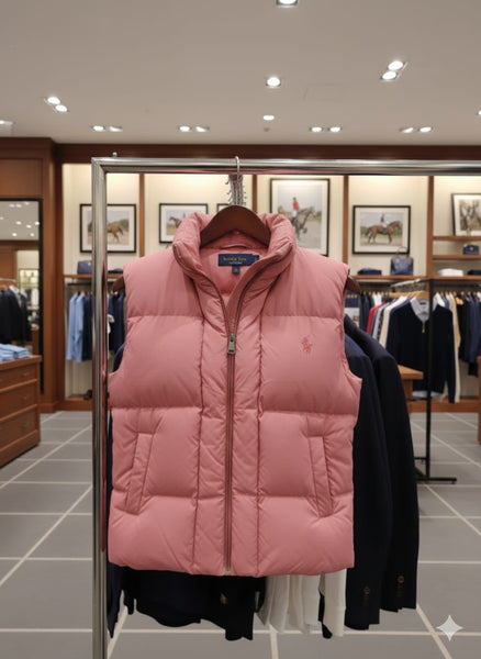 Pink Puffer Sleeveless Jacket Cozy, Lightweight & Stylish