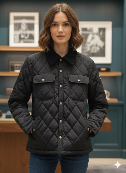 Lux Diamond-Quilt Heritage Jacket