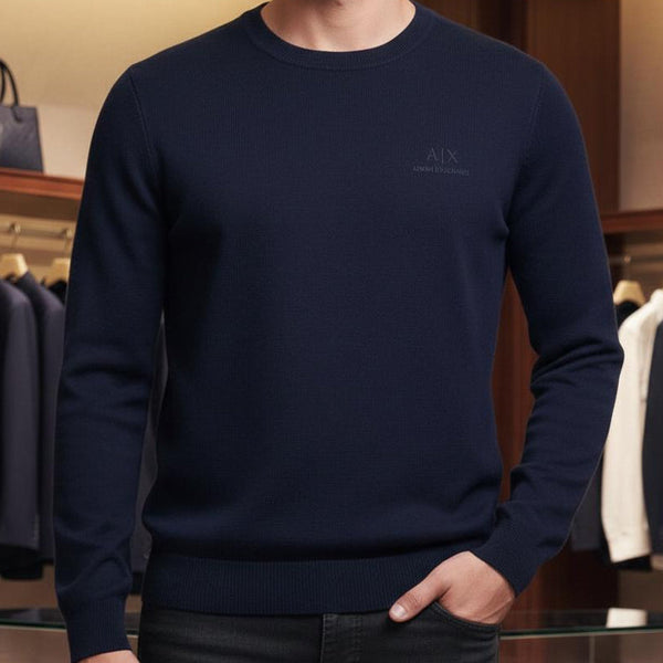 Imported Brand  Embossed  Logo Pullover