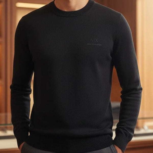Elegant Premium Brand Embossed Logo Pullover