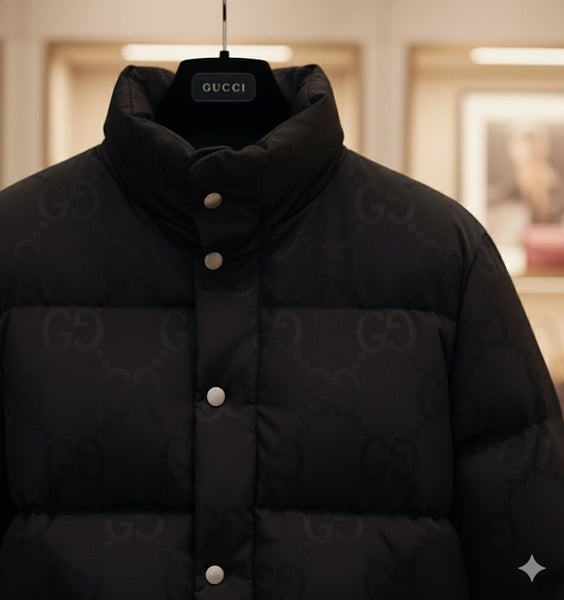 Luxury Black Puffer Jacket with Premium Warmth & Sleek Design
