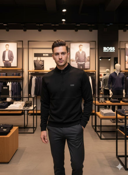 Luxurious Men's Quarter-Zip Pullover