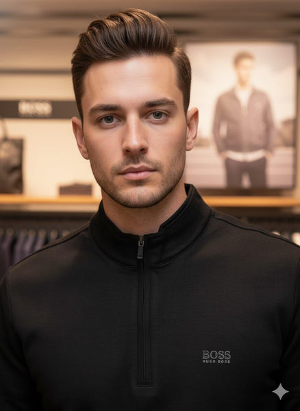 Luxurious Men's Quarter-Zip Pullover