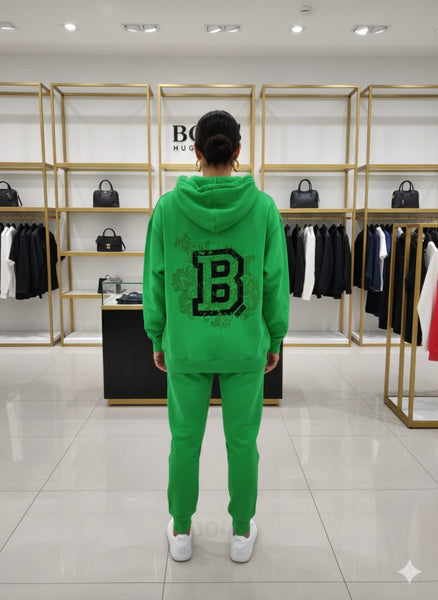 Premium Green Hoodie & Jogger Tracksuit for Everyday Comfort