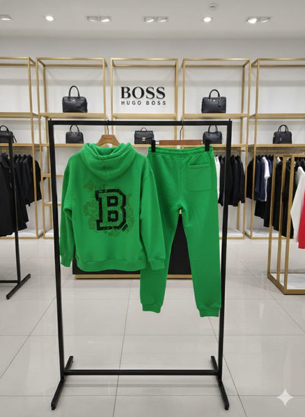 Premium Green Hoodie & Jogger Tracksuit for Everyday Comfort