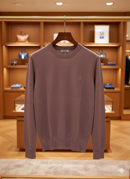 Premium Mauve Crewneck Pullover  for Men