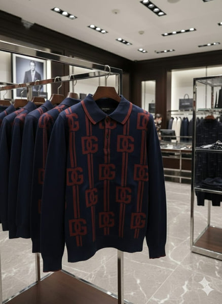 Premium Brand  Logo Knit Sweater for Men