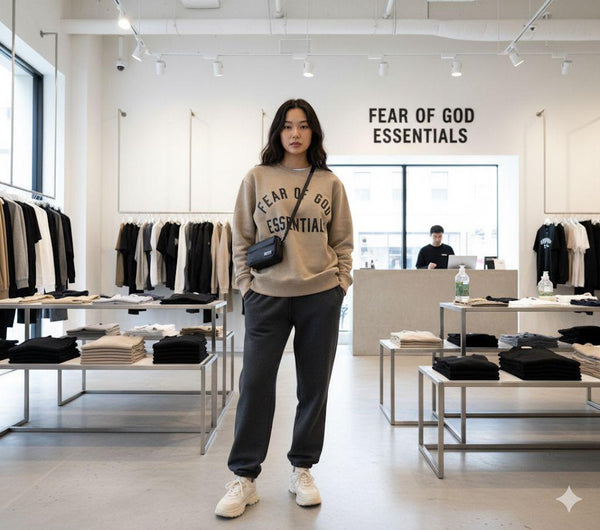 Premium Oversized Sweatshirt  Crewneck – Stone Beige