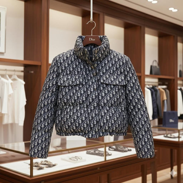 Premium All-Over Logo Initial Puffer Jacket