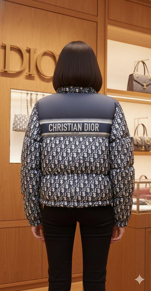 Premium All-Over Logo Initial Puffer Jacket