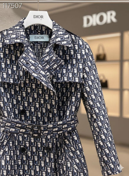 Premium All-Over Logo Initial Coat For Women