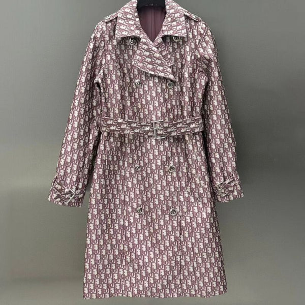 Elegant Designer Printed Trench Coat for Women