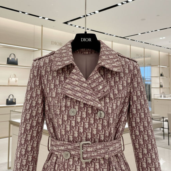 Elegant Designer Printed Trench Coat for Women