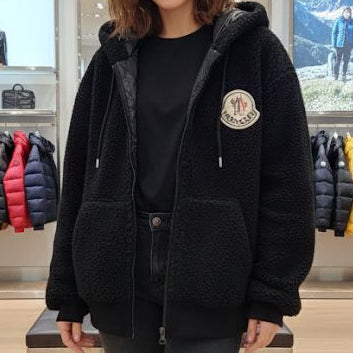 Premium Black Furry Designer Jacket For Women