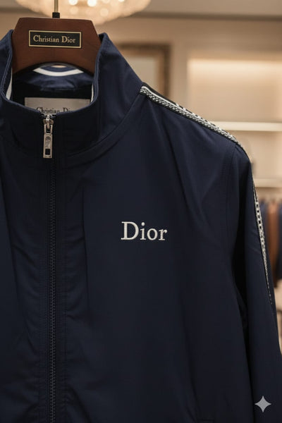 Brand Signature Track Jacket with Logo Tape Sleeves