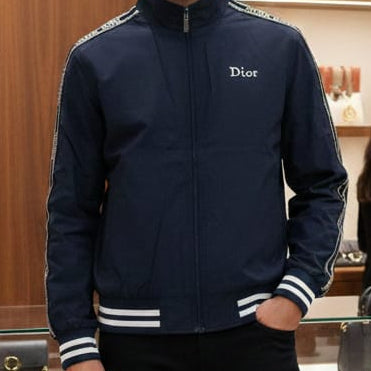 Brand Signature Track Jacket with Logo Tape Sleeves