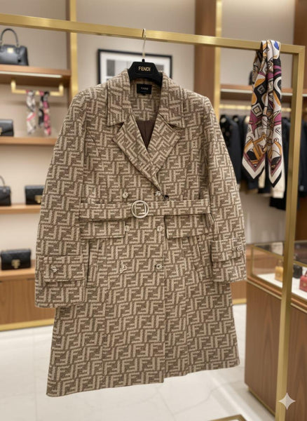 Elegant & Exclusive  Monogram Trench Coat