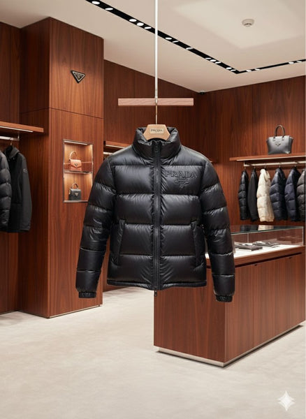 Luxury Black Puffer Jacket for Men  Premium Warmth & High-End Style
