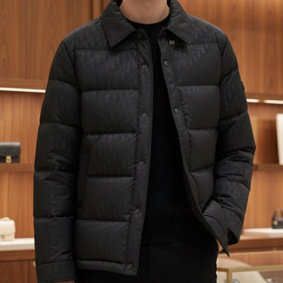 Men’s Black Designer Puffer Jacket Warm, Stylish & Premium Look