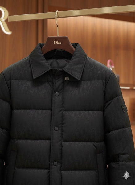 Men’s Black Designer Puffer Jacket Warm, Stylish & Premium Look