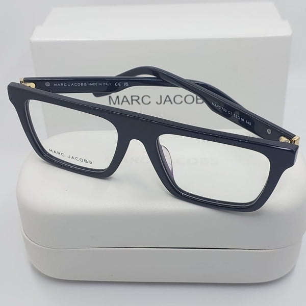 Premium Black  Frame  Eyeglasses With Signature Detail